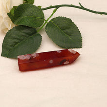 Load image into Gallery viewer, Red cherry agate pillar Ornament