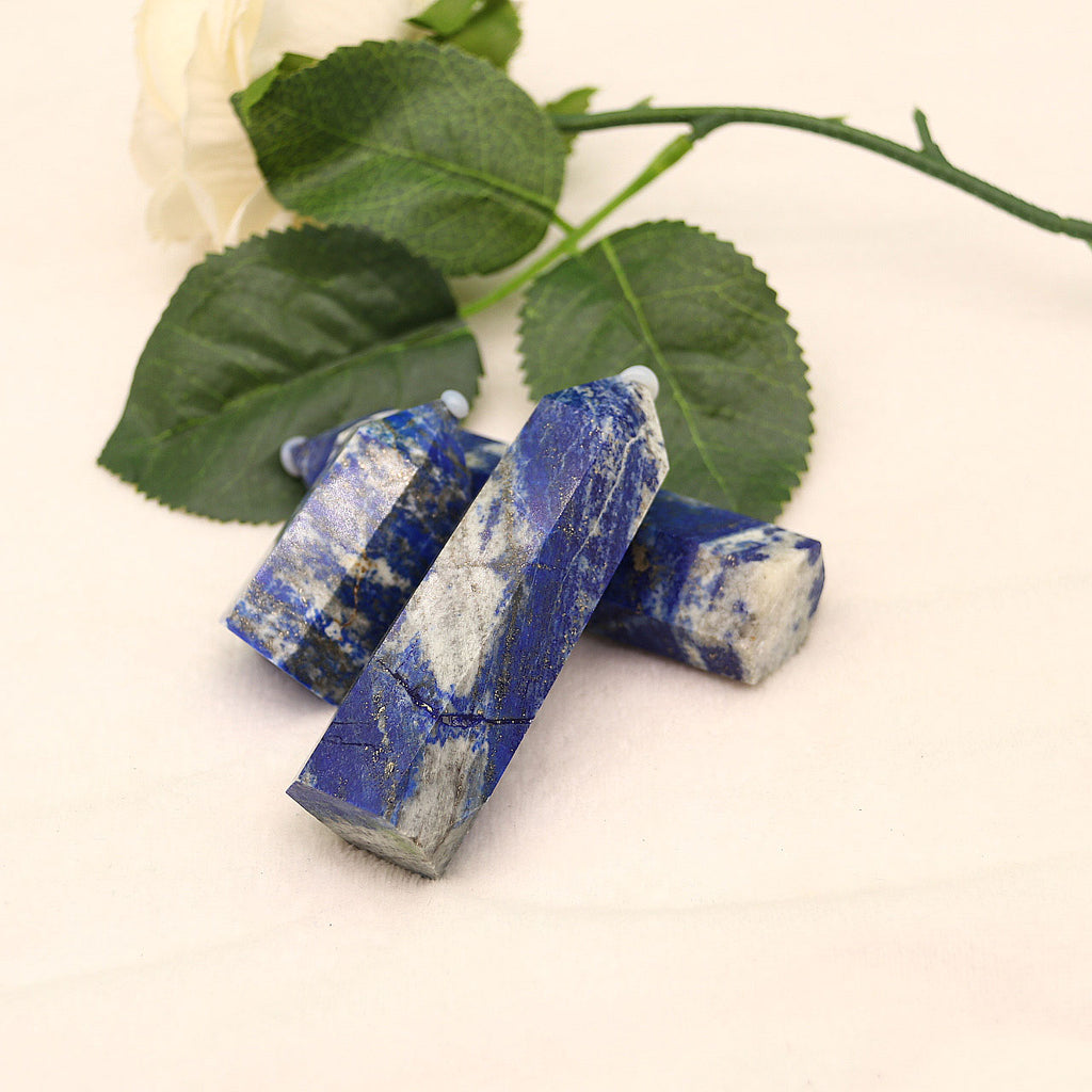 Natural crystal column lapis lazuli hexagonal column