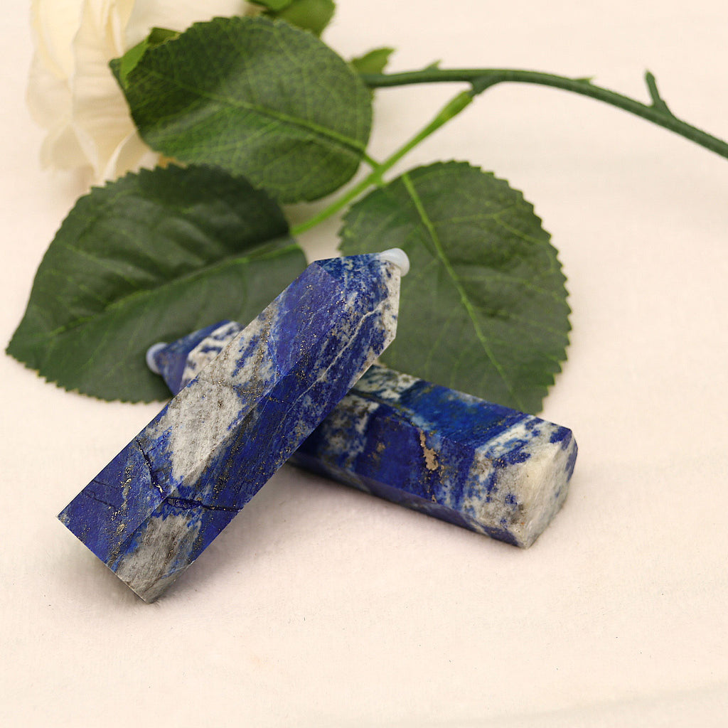 Natural crystal column lapis lazuli hexagonal column