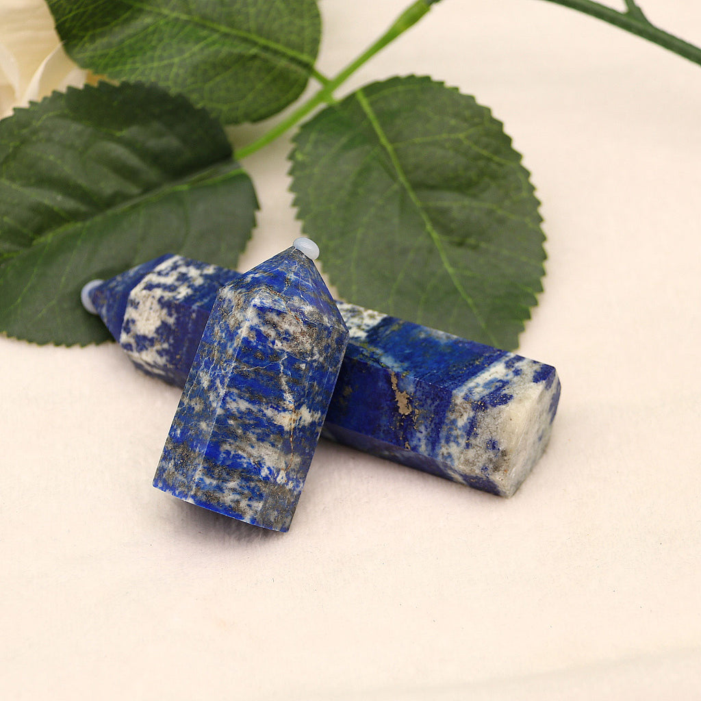 Natural crystal column lapis lazuli hexagonal column