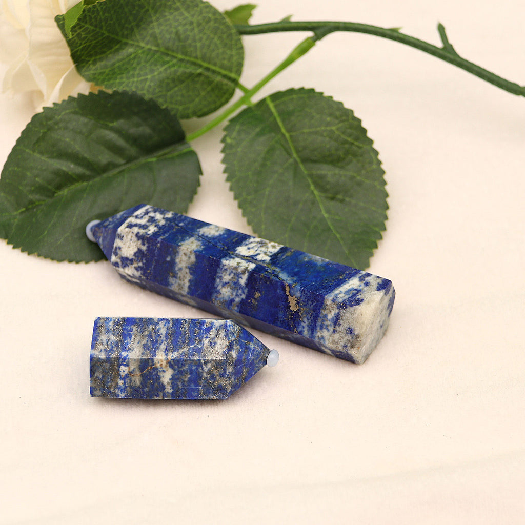 Natural crystal column lapis lazuli hexagonal column