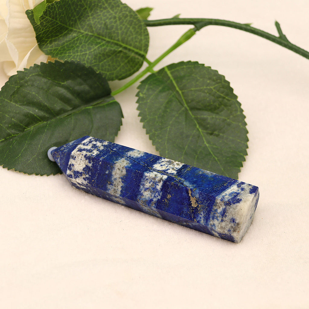 Natural crystal column lapis lazuli hexagonal column