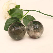 Load image into Gallery viewer, Natural green ghost ball original stone polished crystal ornaments, energy crystal