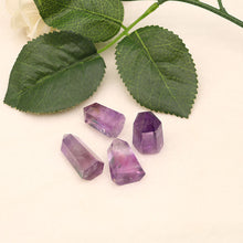 Load image into Gallery viewer, Natural amethyst pillar original crystal ornaments, energy crystal