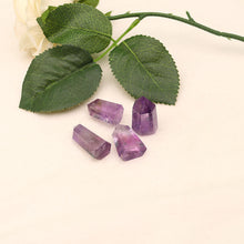 Load image into Gallery viewer, Natural amethyst pillar original crystal ornaments, energy crystal