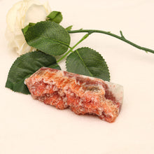 Load image into Gallery viewer, Natural red calcite raw crystal ornaments, pork stone energy crystal