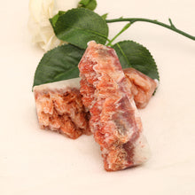 Load image into Gallery viewer, Natural red calcite raw crystal ornaments, pork stone energy crystal