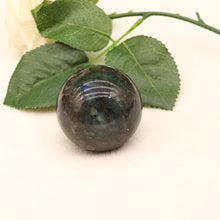 Load image into Gallery viewer, Natural labradorite crystal ball ornament original stone ornament