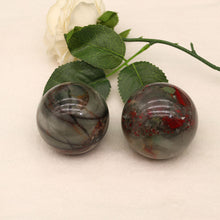 Load image into Gallery viewer, Natural African bloodstone ball ornament original stone ornament energy crystal