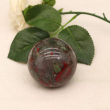 Load image into Gallery viewer, Natural African bloodstone ball ornament original stone ornament energy crystal