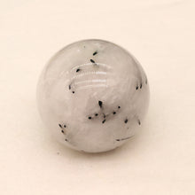 Load image into Gallery viewer, Natural black hair crystal ball ornament original stone ornament energy crystal