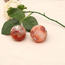 Load image into Gallery viewer, Natural red agate ball original stone polished crystal ornaments, energy crystal