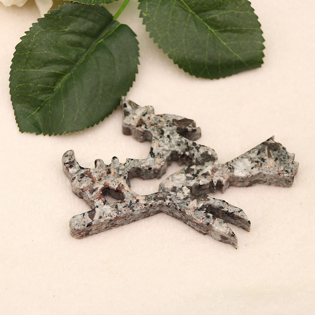 Natural crystal, witch broom carving pieces