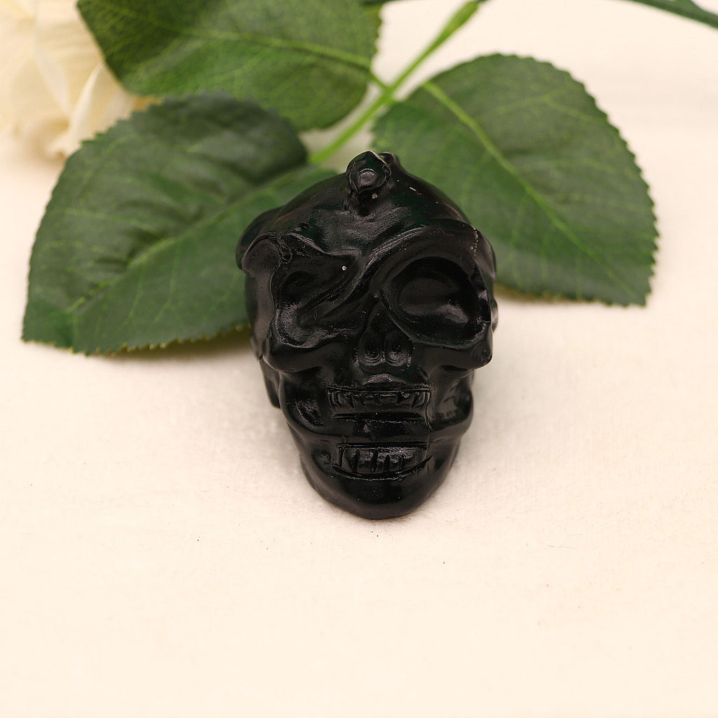 Natural obsidian carving pieces original stone carving pieces ornaments