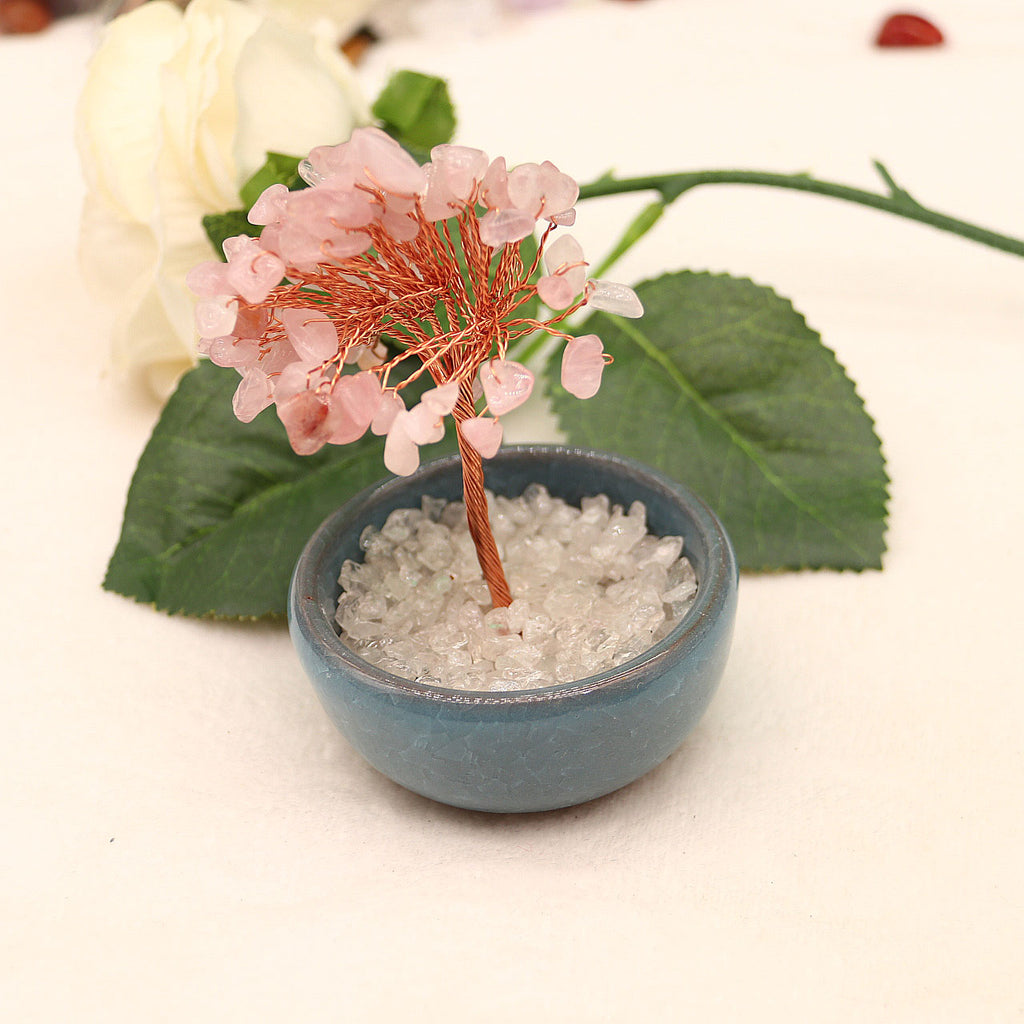 Natural crystal fortune tree fortune tree money tree potted plant fortune tree