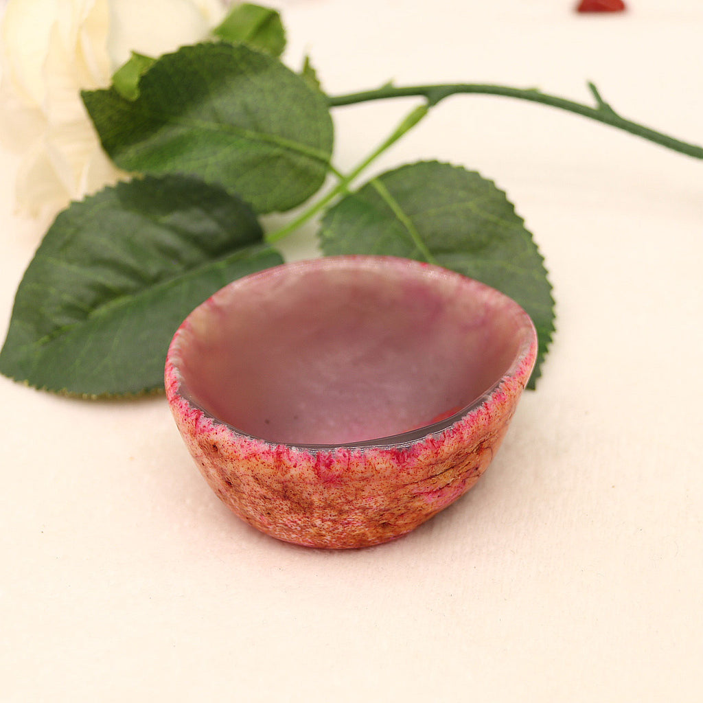 Natural Brazilian agate bowl polished demagnetized crystal bowl small ornaments