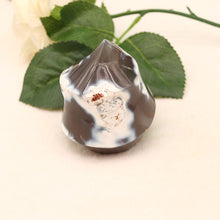 Load image into Gallery viewer, Natural marine agate original stone ornaments play stone energy stone torch