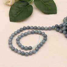 Load image into Gallery viewer, Angelite semi-finished bracelet #8 inch beads, energy crystals