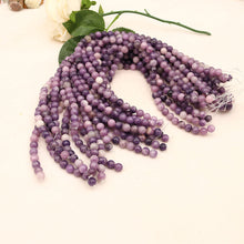 Load image into Gallery viewer, Purple mica loose beads diy jewelry accessories bloodstone round beads beads bracelet semi-finished